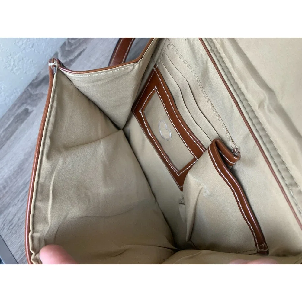 Giani Bernini Bag Womens Brown Genuine Leather Crossbody 10
